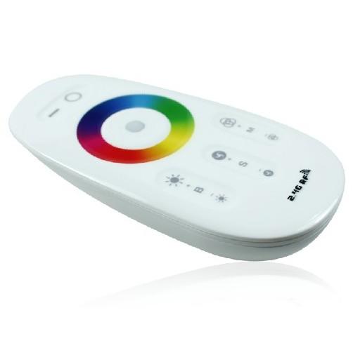 RGBW 2.4G RF Wireless Remote Controller with Color Ring Touchable Remote for 12V or 24V RGBW / RGBWW Color LED Flexible Strip Lights - LEDStrips8