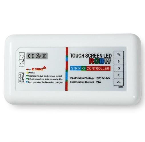 RGBW 2.4G RF Wireless Remote Controller with Color Ring Touchable Remote for 12V or 24V RGBW / RGBWW Color LED Flexible Strip Lights - LEDStrips8