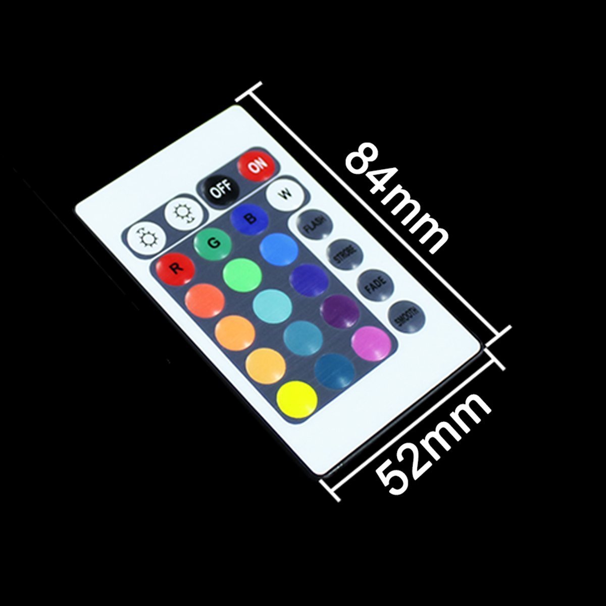 24Key IR Remote Controller for RGB LED Strip Lights 4-pin DC12V-24V LED Strip Controller - LEDStrips8