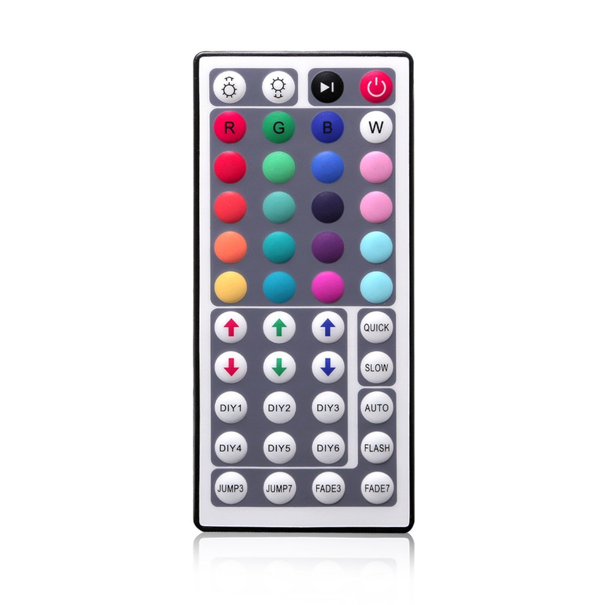44Key IR Remote Controller for RGB LED Strip Lights 4-pin DC12V-24V LED Strip Controller - LEDStrips8
