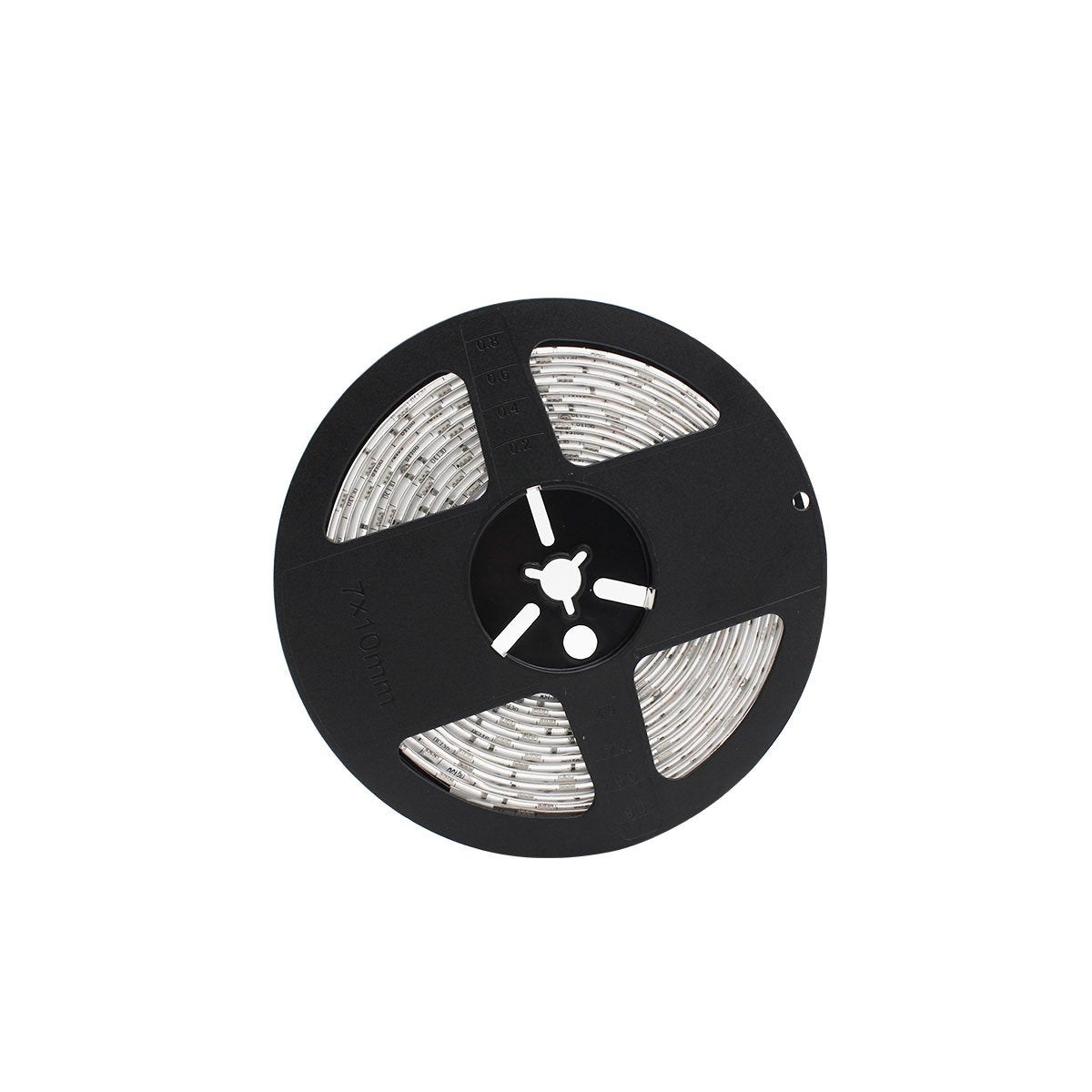 DC 12V Dimmable 670NM Red SMD5050-300 Flexible LED Strips 60 LEDs Per Meter 8mm Width 12W Per Meter - LEDStrips8