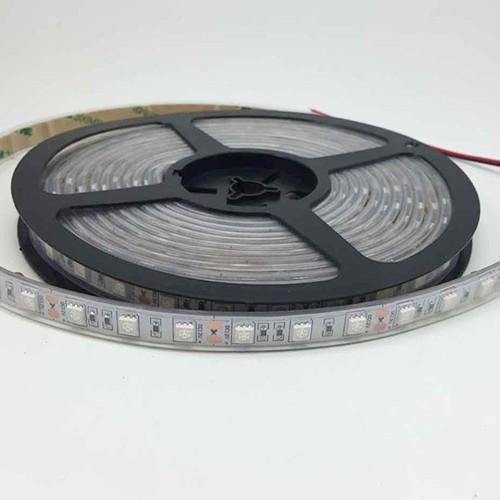 DC 12V Dimmable 670NM Red SMD5050-300 Flexible LED Strips 60 LEDs Per Meter 8mm Width 12W Per Meter - LEDStrips8