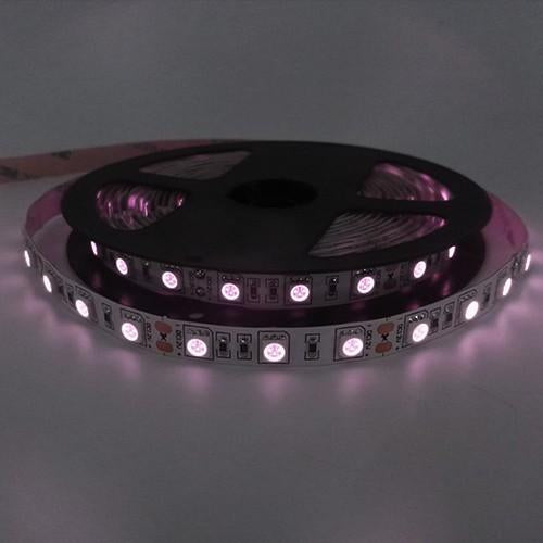 DC 12V Dimmable 670NM Red SMD5050-300 Flexible LED Strips 60 LEDs Per Meter 8mm Width 12W Per Meter - LEDStrips8