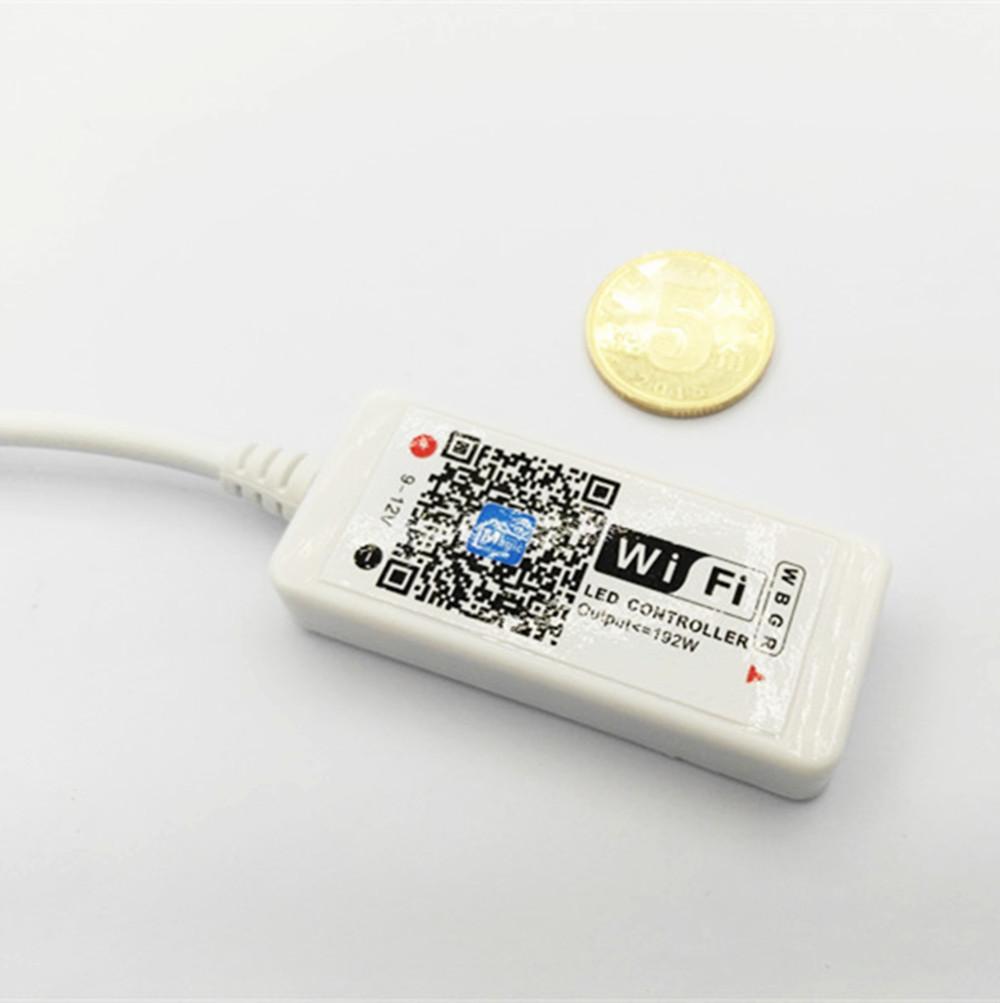 Wireless WiFi Smart Phone APP LED Controller or with 24Key IR Remote Controller for RGBW/RGBWW LED Flexible Strip Lights - LEDStrips8