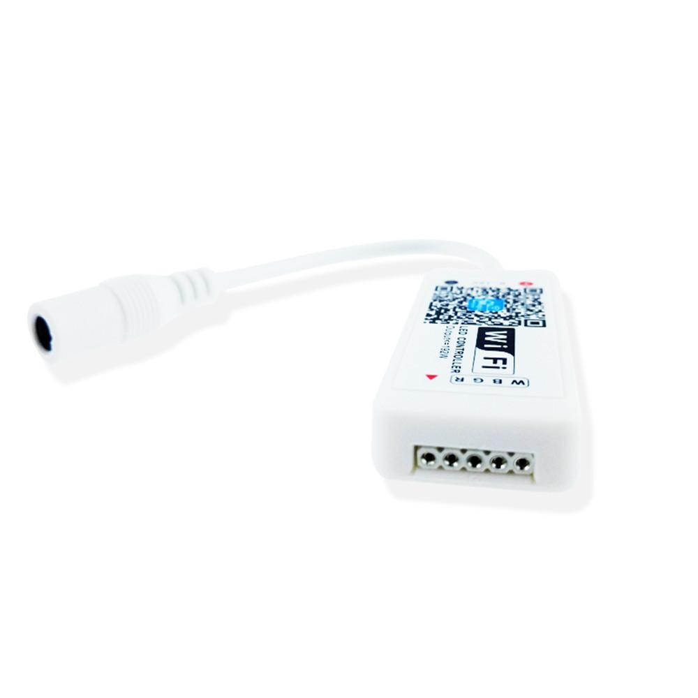Wireless WiFi Smart Phone APP LED Controller or with 24Key IR Remote Controller for RGBW/RGBWW LED Flexible Strip Lights - LEDStrips8