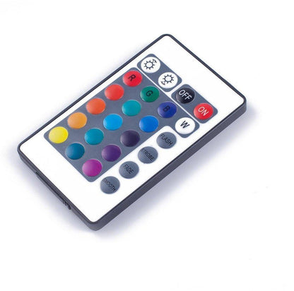 24Key IR Remote Controller for RGB LED Strip Lights 4-pin DC12V-24V LED Strip Controller - LEDStrips8
