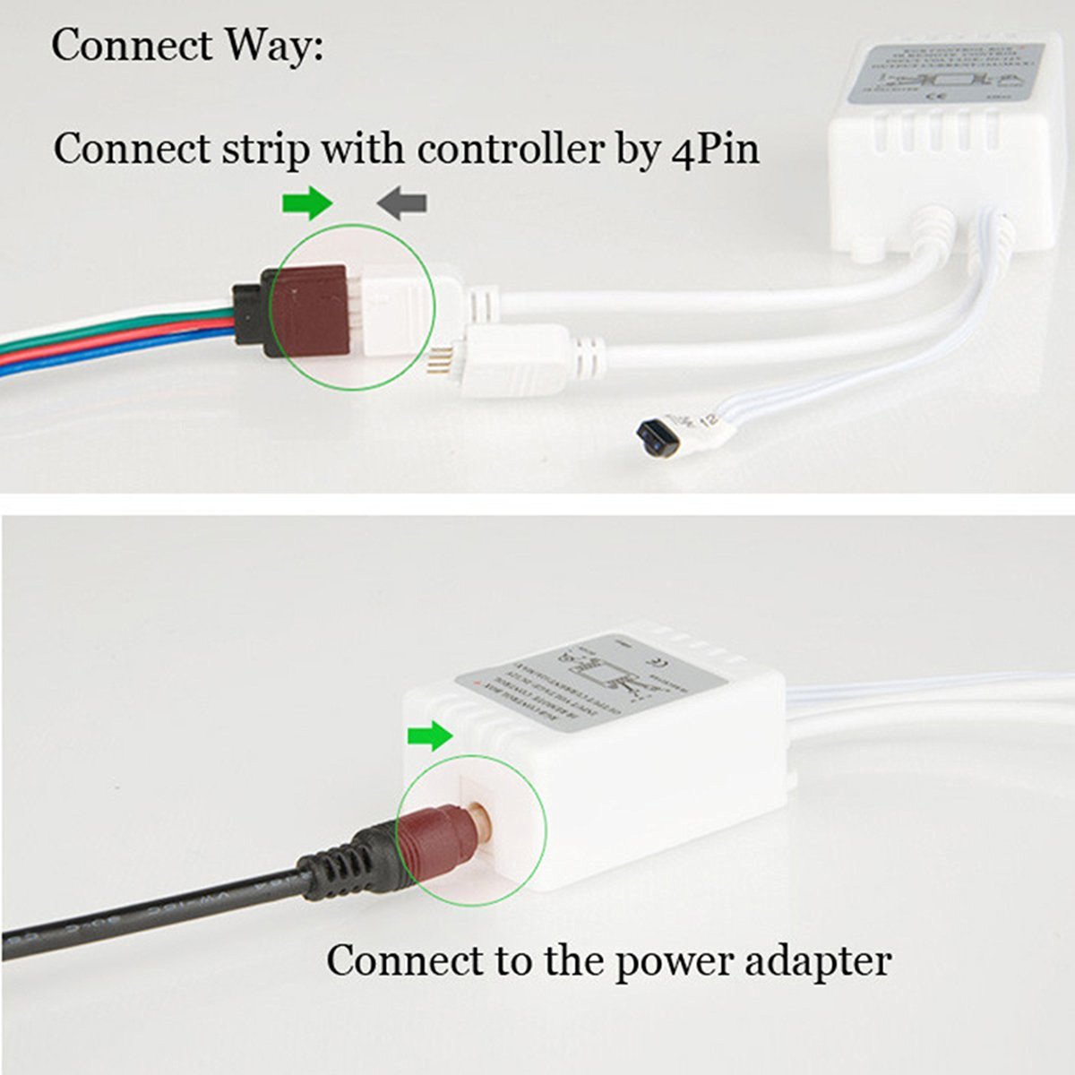 24Key IR Remote Controller for RGB LED Strip Lights 4-pin DC12V-24V LED Strip Controller - LEDStrips8