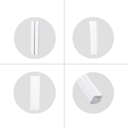 1M/5M/10M/20M  Pack of T2016 LED Neon Light Housing Kit with End Caps and Mounting Clips, Flexible Neon Channel Fit for 10mm Wide LED Strip Lights - LEDStrips8