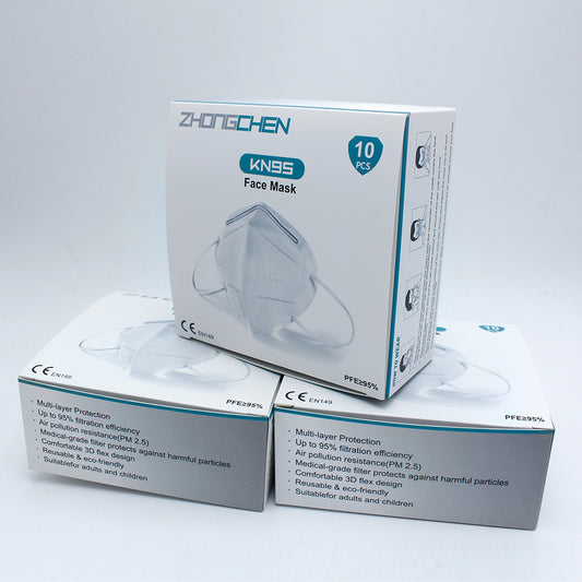 1000PCS (1CARTON) KN95 Face Masks, 5-Ply Cotton Filter for Dust, Germ Protection