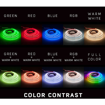 LED Flexible Strip Lights - Addressable RGB/RGBW Color