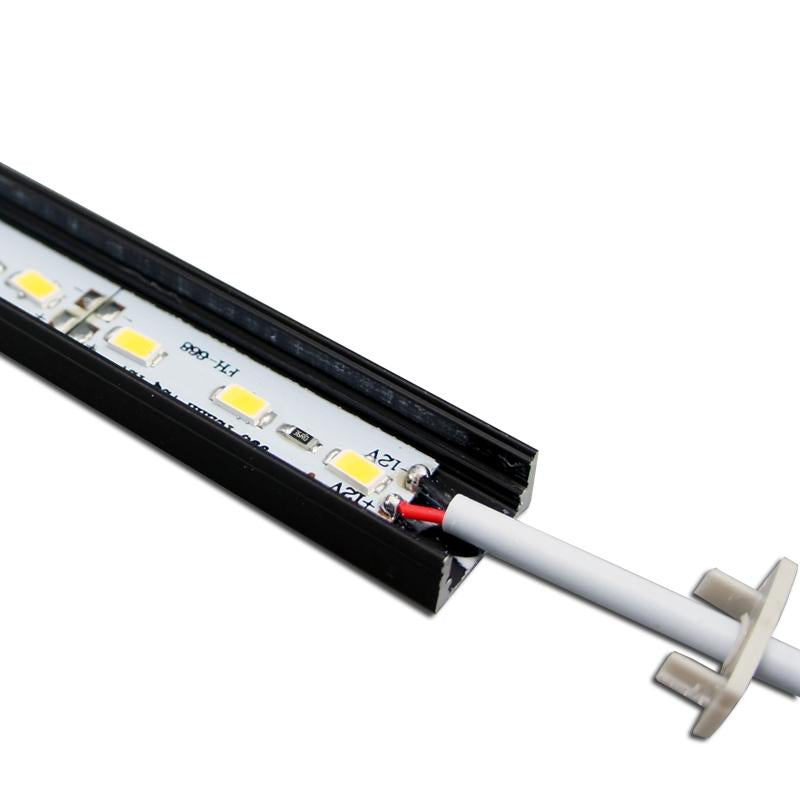5 / 10 Pack 12V DC LED Surface Linear Profile LED Light Strip in Aluminum Profile with Cover for Under Cabinet Lighting - LEDStrips8