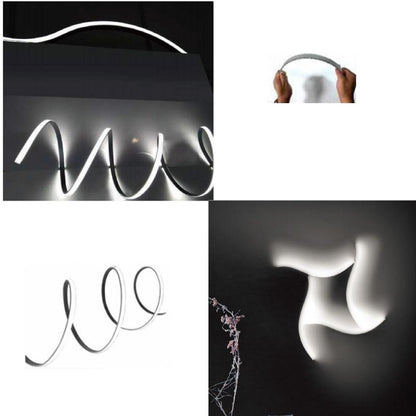 5Pack 1Meter (40'') Bendable Aluminum Channel System with Cover, End Caps, and Mounting Clips, for LED Strip Installations, Ultra-Thin Silver Finish - LEDStrips8