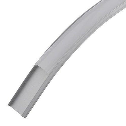 5Pack 1Meter (40'') Bendable Aluminum Channel System with Cover, End Caps, and Mounting Clips, for LED Strip Installations, Ultra-Thin Silver Finish - LEDStrips8