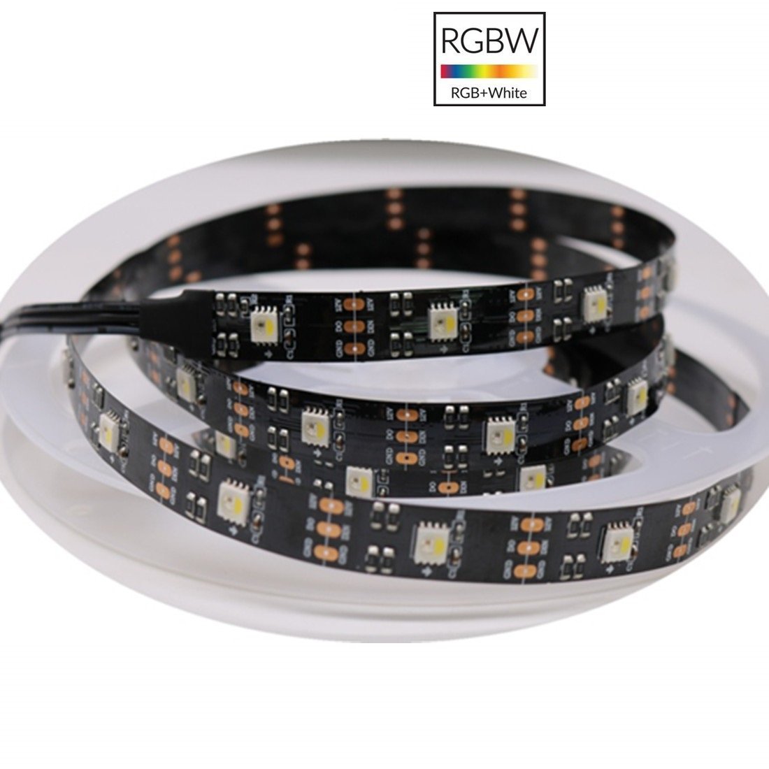 DC 12V SK6812 Individually Addressable LED Strip Light 5050 RGBW 16.4 ...