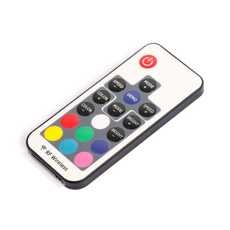 DC 12V-24V RF163 IP65 Waterproof Wireless RGB Controller with Mini RF Wirelless 17keys Remote Controller for SMD5050 3528 RGB LED Strip Lights - LEDStrips8