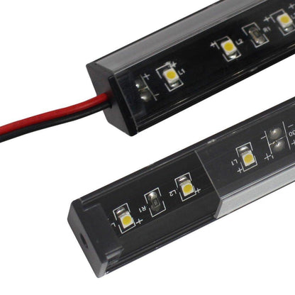 5/10/25/50 Pack Black V01 16x16mm V-Shape Vertical Angle Cover Internal Width 12mm Corner Mounting LED Aluminum Channel with End Caps and Mounting Clips Aluminum Extrusion - LEDStrips8