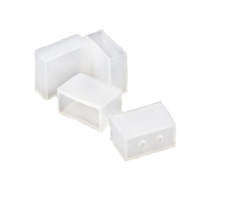 50 Pcs / Pack Single Color End Cap used for IP67 or IP68 10mm Wide SMD5050 or 8mm SMD3528 LED Flexible Strip - LEDStrips8