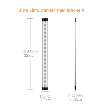 Ultra Thin LED Under Cabinet Lighting, Dimmable Under Counter Lighting, 10W 600LM CRI90, Daylight White 5000K, All Accessories Included, 2 Pack - LEDStrips8