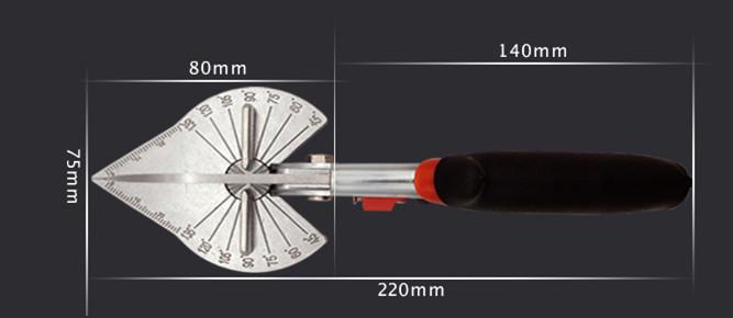 The professional Multi angle shearing groove scissors for led Neon light housing with two replacement blade - LEDStrips8